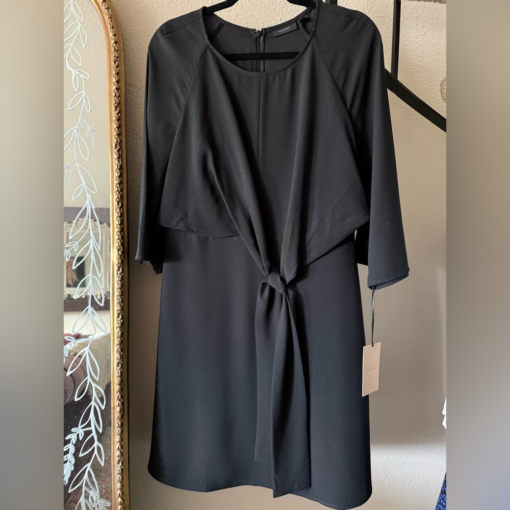 NWT Halogen Black Bracelet Sleeve Dress M